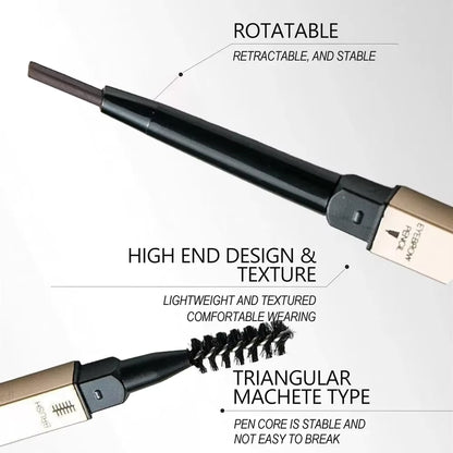 Double-Ended Waterproof Eyebrow Pencil (5 Shades)
