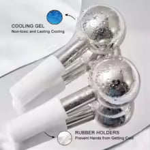Stainless Steel Ice Globes Cryo Balls (Set of 2)