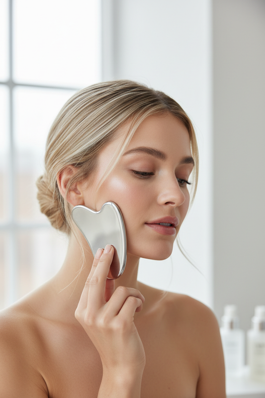 Stainless Steel Gua Sha Facial Massage Tool - Top Pick